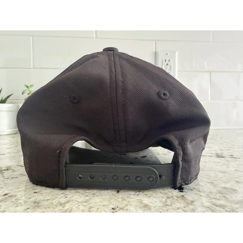 Signature Snapback Golf‎ Hat Black Adjustable Cap